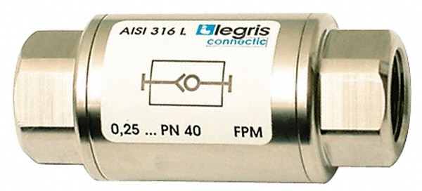 Legris 4890 13 13 Check Valve: 1/4" Pipe 