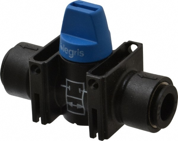 Legris 7910 60 00 Miniature Manual Ball Valve: 3/8" Pipe, Standard Port Image