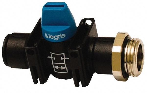 Legris 7911 08 13 Miniature Manual Ball Valve: 1/4" Pipe, Standard Port Image