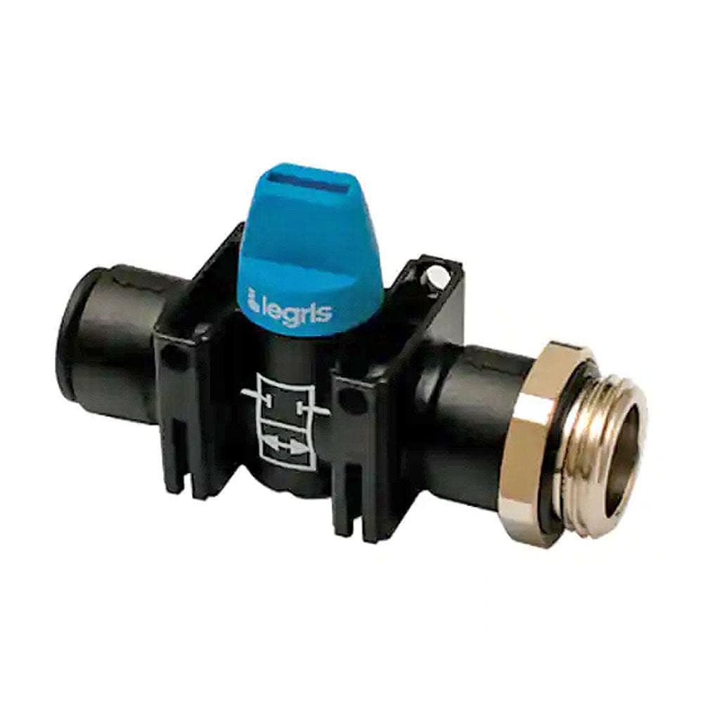 Legris 7911 12 21 Miniature Manual Ball Valve: 1/2" Pipe, Standard Port 