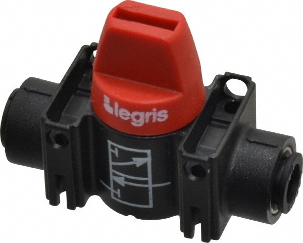 Legris 7913 56 00 Miniature Manual Ball Valve: 1/4" Pipe, Standard Port Image