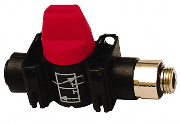 Legris 7914 12 21 Miniature Manual Ball Valve: 1/2" Pipe, Standard Port 