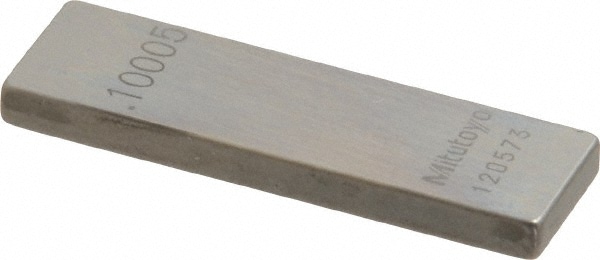 Mitutoyo 611135-531 Rectangle Steel Gage Block: 0.10005", Grade 0 Image