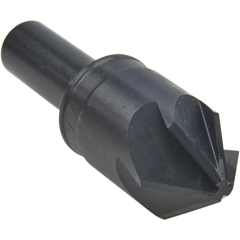 M.A. Ford® Countersink: 7/8" Head Dia, 82 deg Included Angle, 6 Flute, High-Speed Steel, Right Hand Cut - 1/2" Shank Dia, 2-3/4" OAL
