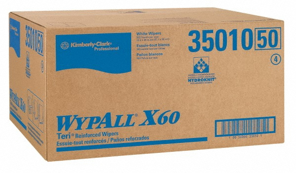 Shop Towel/Industrial Wipes: 1/4 Fold & X60