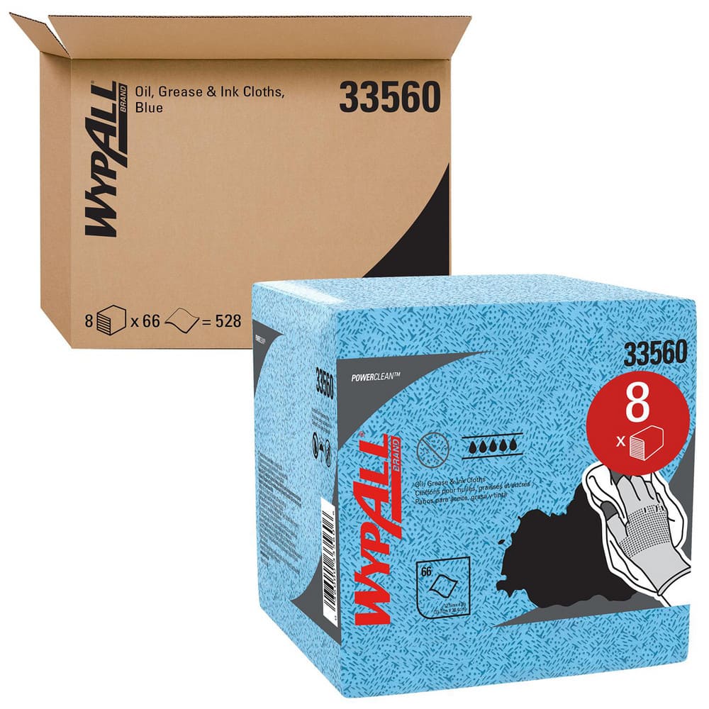 WypAll 33560 Shop Towel/Industrial Wipes: 1/4 Fold 