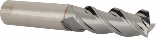 YG-1 28593TC Square End Mill: 1/2 Dia, 1-1/4 LOC, 1/2 Shank Dia, 3 OAL, 3 Flutes, Solid Carbide Image