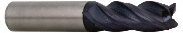 Accupro 446T7500C11 Corner Chamfer End Mill: 0.75" Dia, 1.625" LOC, 4 Flute, 0.02" Chamfer Width, Solid Carbide 