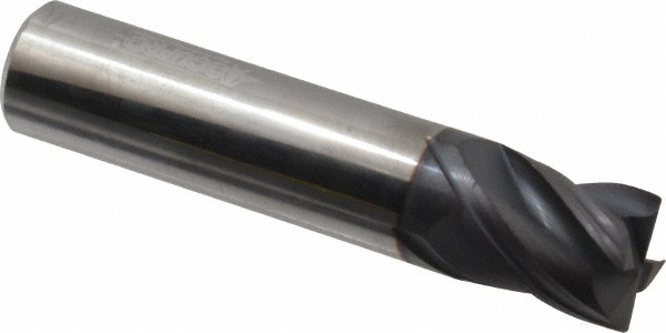 95168632 Corner Chamfer End Mill: 5/8" Dia, 3/4" LOC, 4 Flute, 0.0150" Chamfer Width, Solid Carbide  