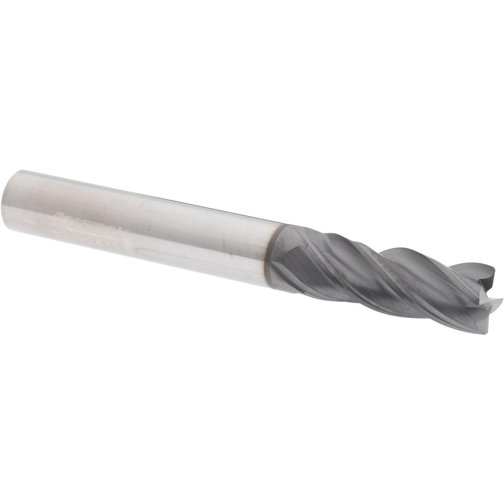 Accupro 446T3125C11 Corner Chamfer End Mill: 0.3125" Dia, 0.8125" LOC, 4 Flute, 0.01" Chamfer Width, Solid Carbide 
