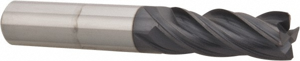 95168420 Corner Chamfer End Mill: 3/8" Dia, 1" LOC, 4 Flute, 0.0150" Chamfer Width, Solid Carbide  