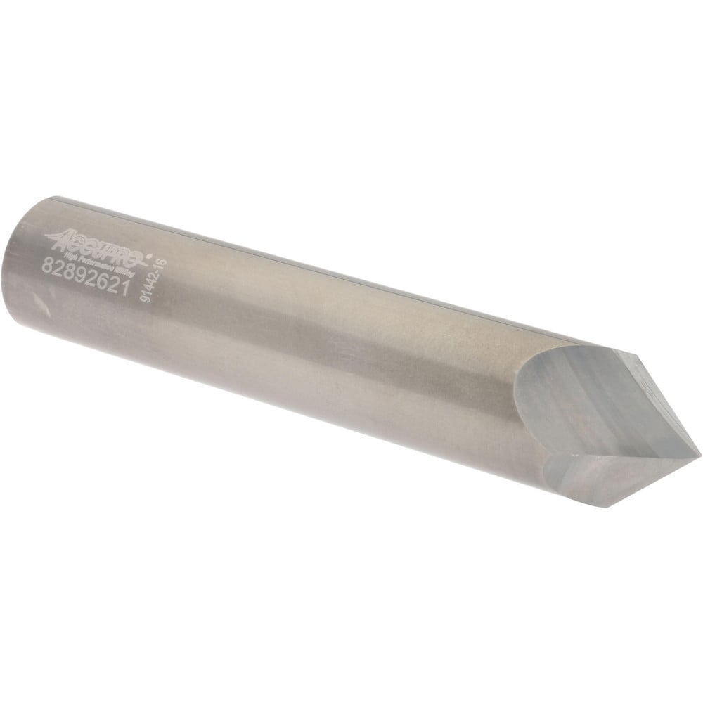 Accupro 927500082 Chamfer Mill: 2 Flutes, Solid Carbide 