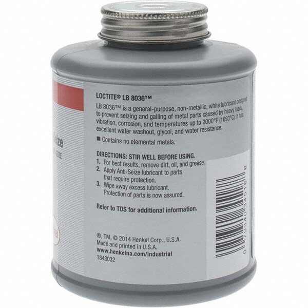 Loctite 16 Oz Brush Top High Temperature Anti Seize Lubricant Msc Industrial Supply