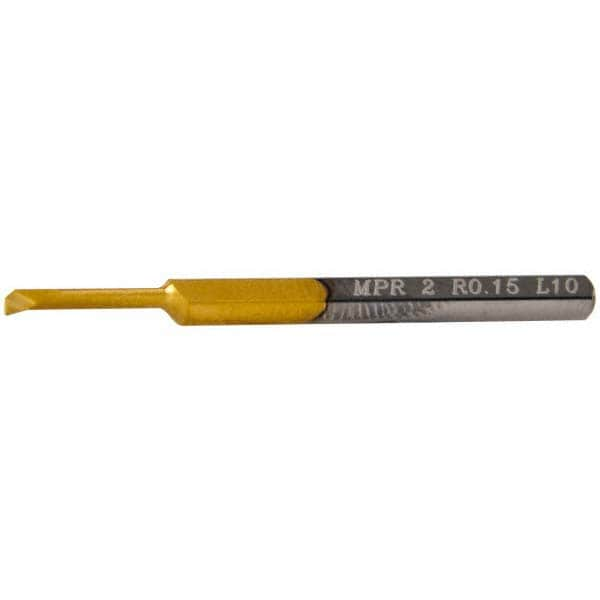 Carmex MPR2R0.15L10 Profile Boring Bar: 0.08" Min Bore, 0.39" Max Depth, Right Hand Cut, Micrograin Solid Carbide Image