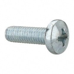 Value Collection PPMS0380125CZ Machine Screw: 3/8-16 x 1-1/4", Pan Head, Phillips Image