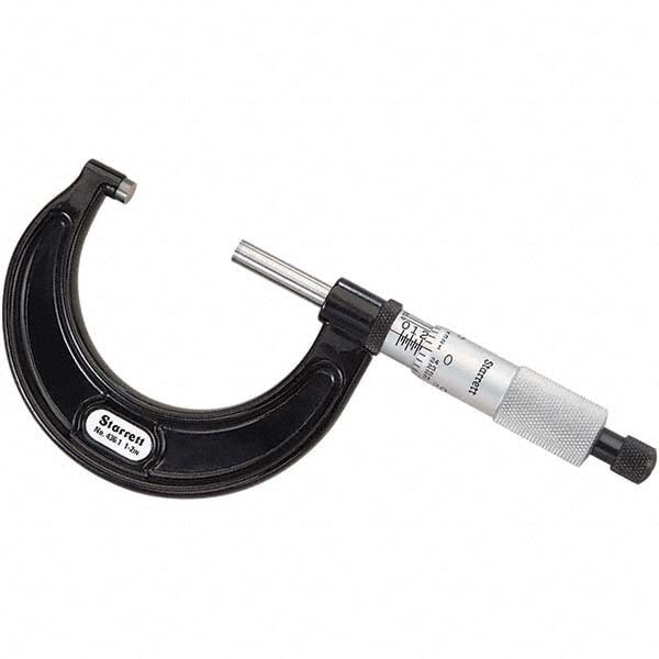 Mechanical Outside Micrometer: 2" Range, 0.0001" Graduation