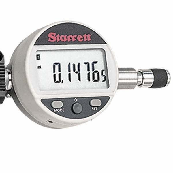 Starrett 2.5 to 3mm, 3/8" Deep, Pistol Grip Electronic Bore Gage
