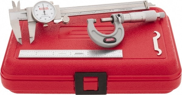 Machinist Caliper and Micrometer Tool Kit 0 SPI 3 Piece 