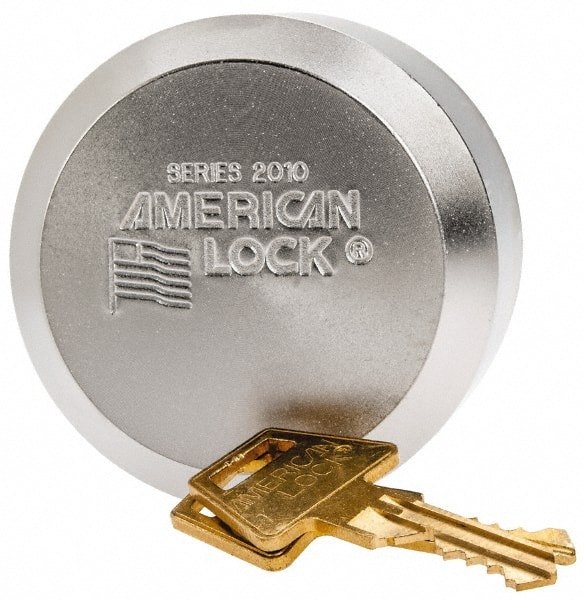 Master Lock A2010 Padlock: Steel, Keyed Different, 2-7/8" High, 1-1/2" Wide 