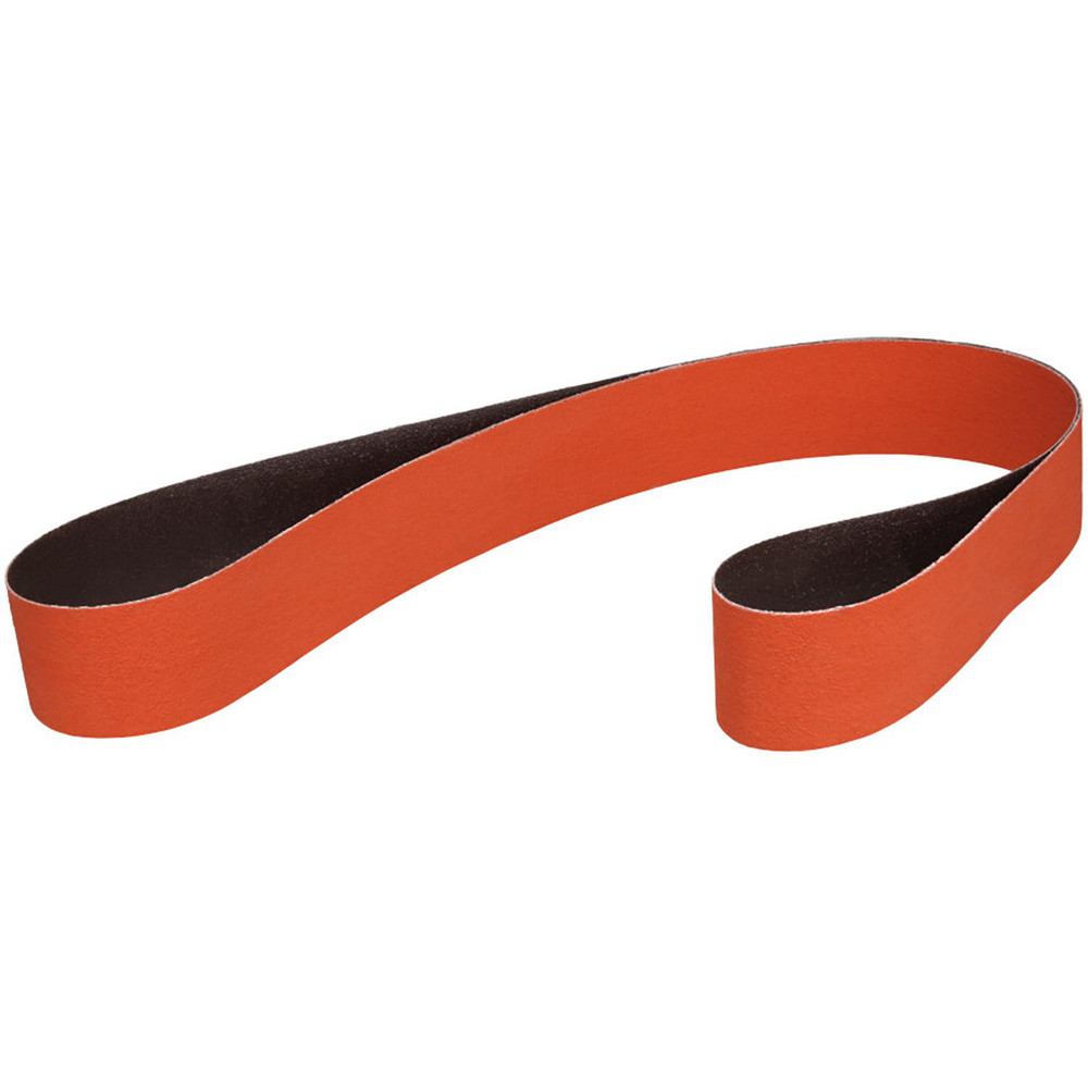 Abrasive Belt: 3" Wide, 132" Long, 80 Grit, Ceramic