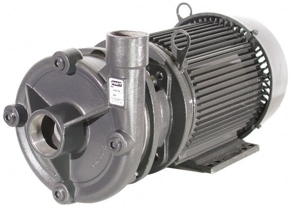 AC Straight Pump: 230/460V, 15 hp, 3 Phase, Stainless Steel Housing, Stainless Steel Impeller