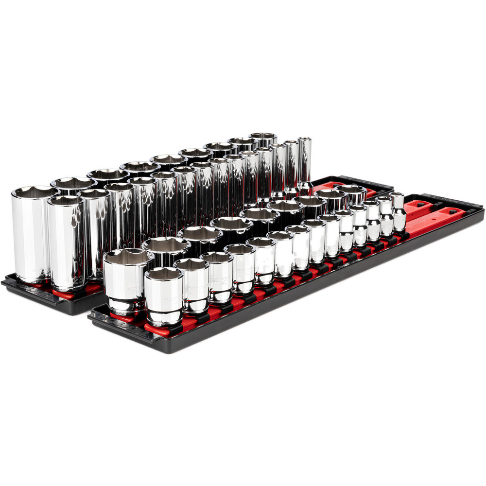Tekton Deep Standard Socket Set Socket Set 46 Pc, 10 to 32" Socket