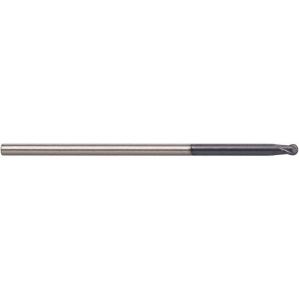12180927 Ball End Mill: 0.375" Dia, 0.375" LOC, 2 Flute, Solid Carbide  