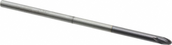 Accupro 12180923 Ball End Mill: 0.125" Dia, 0.125" LOC, 2 Flute, Solid Carbide Image