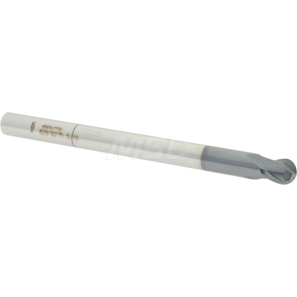 12180994 Ball End Mill: 0.3125" Dia, 0.3125" LOC, 2 Flute, Solid Carbide  