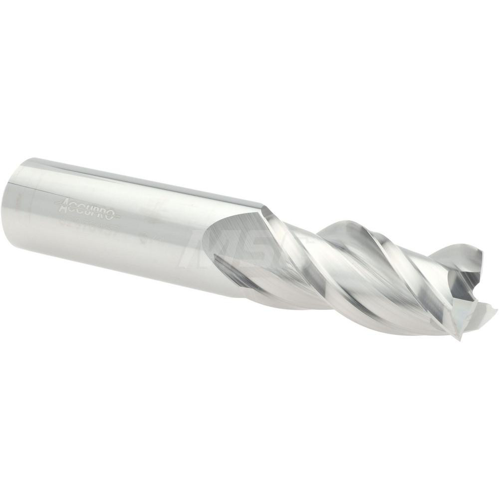Accupro 12178617 Square End Mill: 3/4 Dia, 1-5/8 LOC, 3/4 Shank Dia, 4 OAL, 3 Flutes, Solid Carbide Image