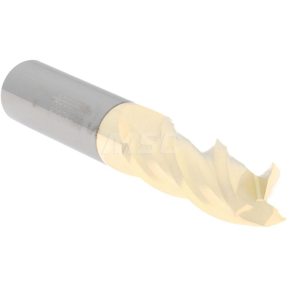 Accupro Square End Mill 1/2" Dia, 11/4" LOC, 3 Flute, Solid Carbide