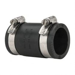 Fernco 1056-125 1-1/4" PVC Flexible Pipe Coupling with Clamp 