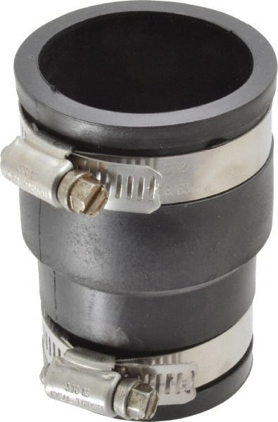 Fernco 1056-150/125 1-1/2 x 1-1/4" PVC Flexible Pipe Coupling with Clamp 