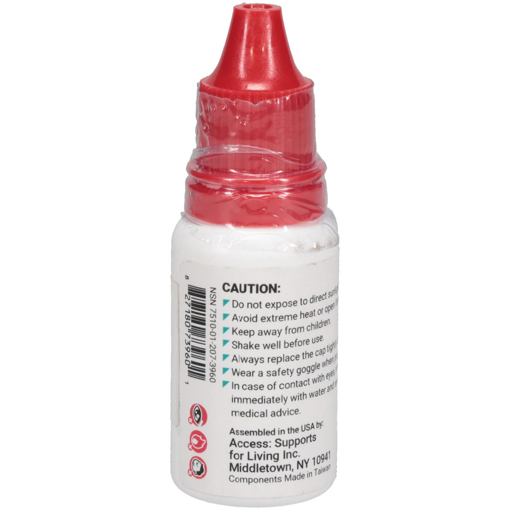 Abilityone Stamp Build AbilityOne - .35OZ RED BOTTLE STAMP REFILL INK | MSC Direct