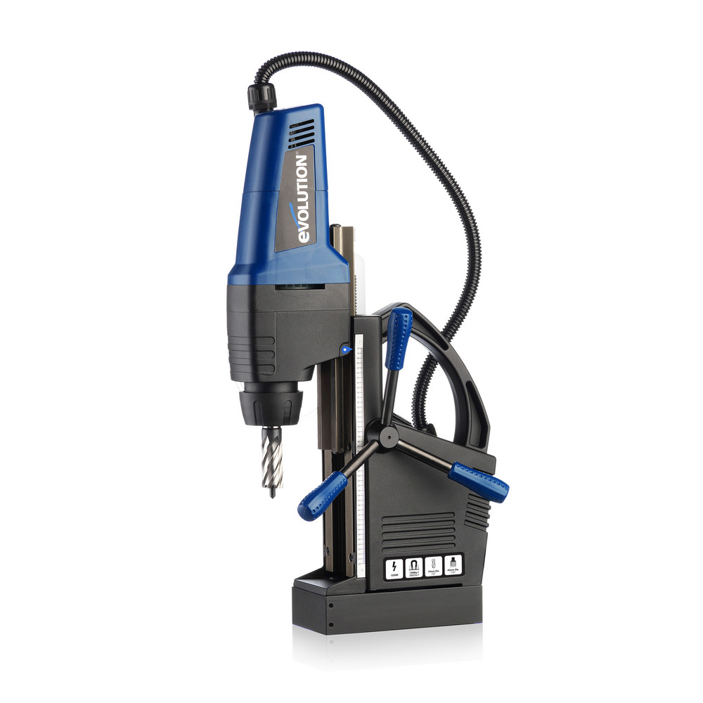 Corded Electromagnetic Drill Press: 1-5/8" - 120V at 60 Hz, 450 RPM