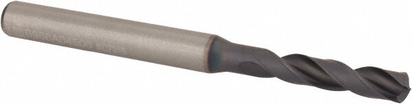 Screw Machine Length Drill Bit: 0.1772" Dia, 140 °, Solid Carbide
