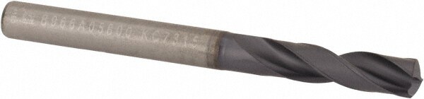 Screw Machine Length Drill Bit: 0.2283" Dia, 140 °, Solid Carbide