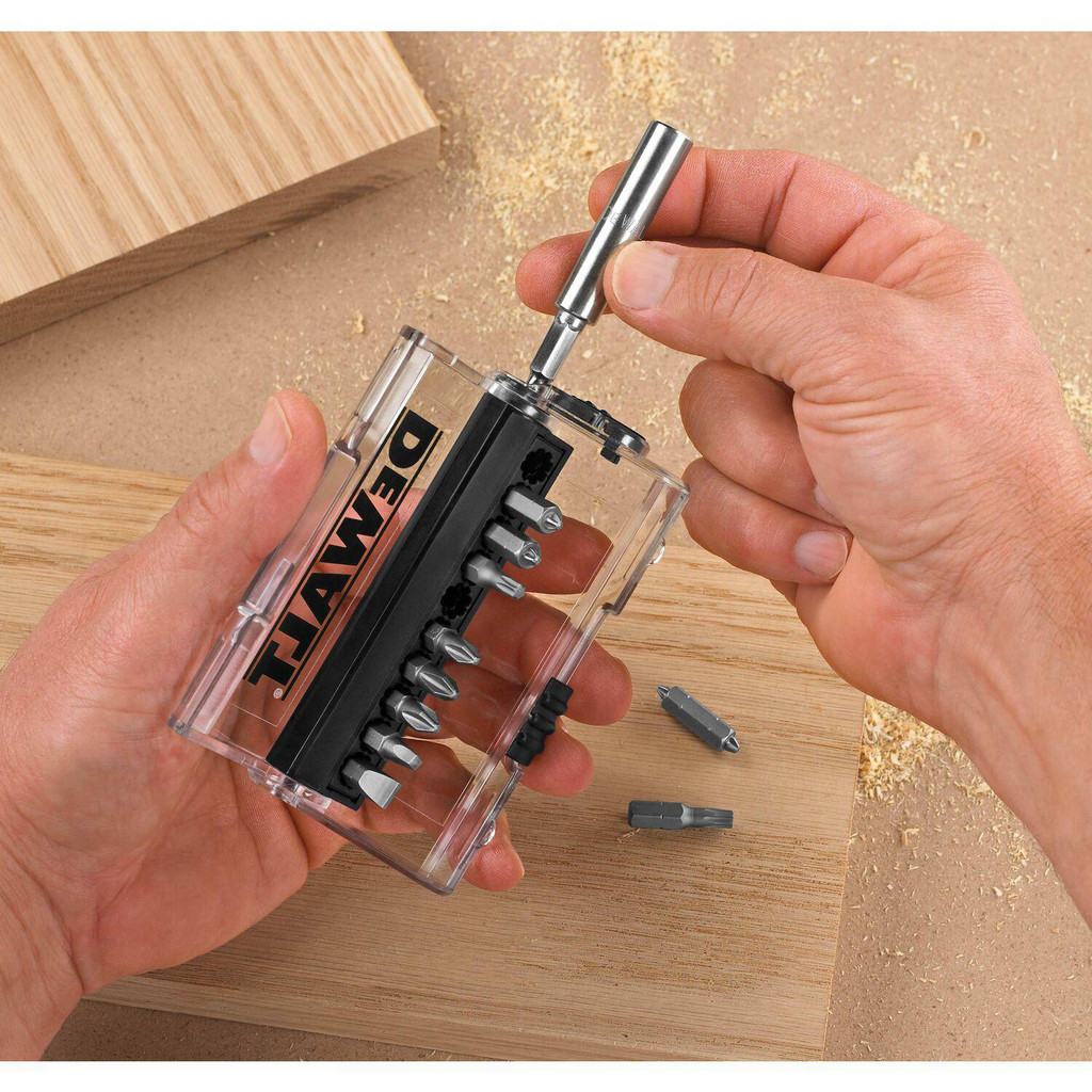 DeWALT Power Screwdriver Bit Set Phillips, Slotted, Square & Torx: 14 Pc, 1/4" Drive | 10-Pack | Part #DW2099CS