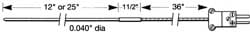 Thermo Electric SF051-055 0 to 1800°F, E Flexible, Thermocouple Probe 