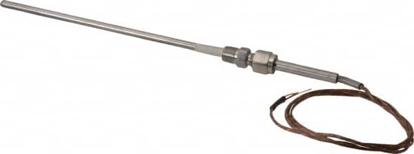Thermo Electric SF050-220 Thermocouple Probe: Type K, Pipe Fitting Probe, Grounded, Stripped End 