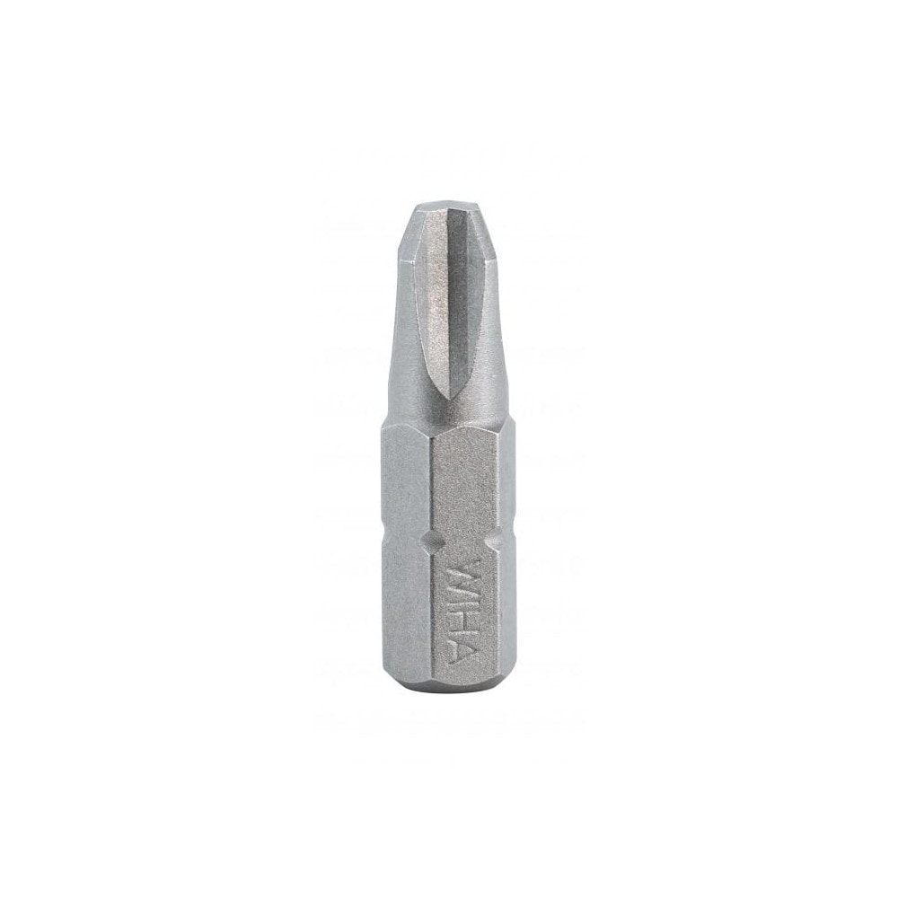 Phillips Screwdriver Insert Bit: #3 Point, 1/4" Drive, 1" OAL