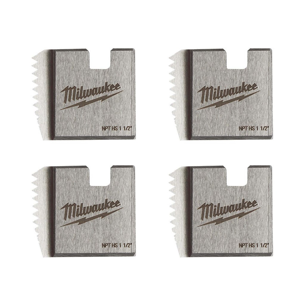 Milwaukee Tool 48-36-1111 Pipe Threader Dies; Thread Size (Inch): 1-1/2 In ; Thread Standard: NPT ; Thread Direction: Left Hand; Right Hand ; Material: High Speed Steel Image