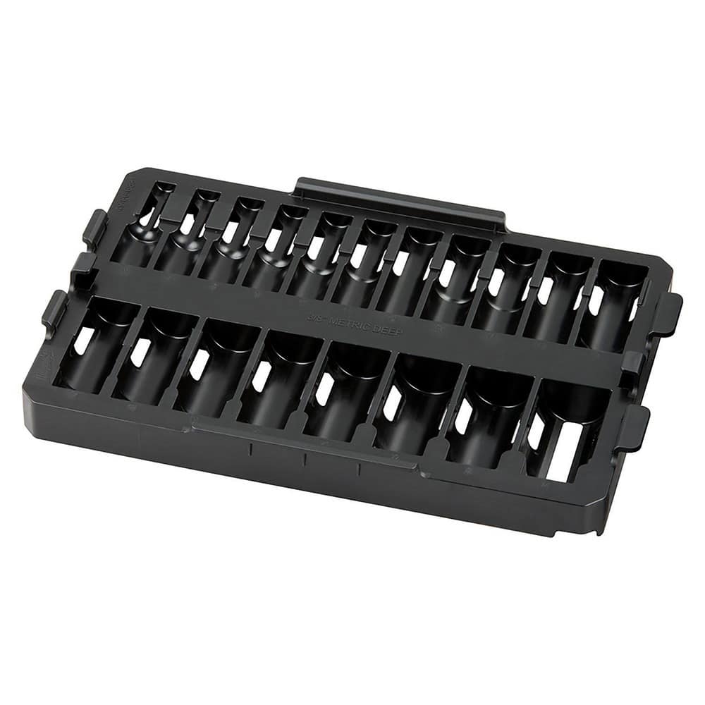 Socket Holders & Trays; Type: Tray ; Drive Size: 0.375in ; Number Of Sockets Held: 19