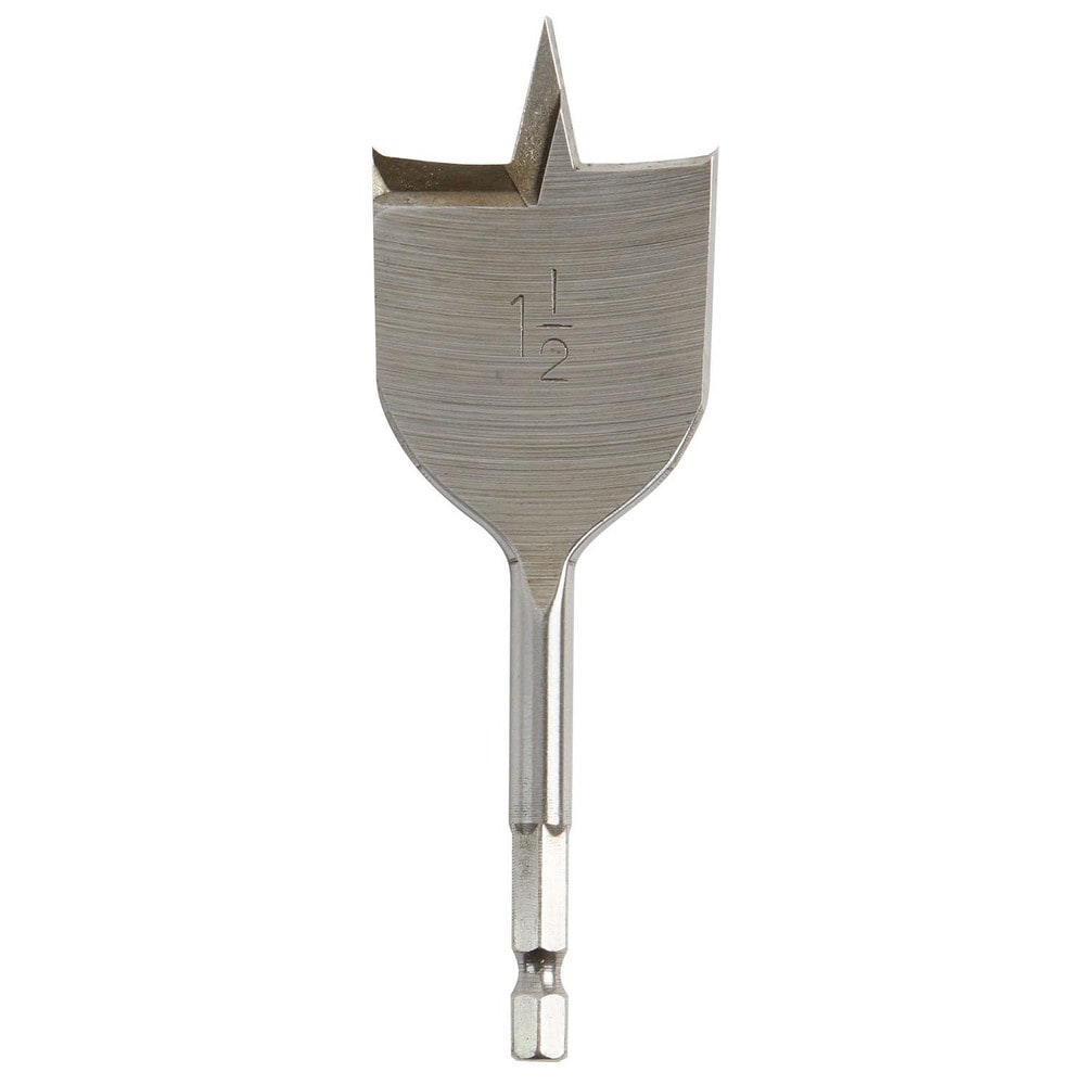 Spade-Blade Drill Bit: 1-1/2" Drill Bit, Carbon Steel