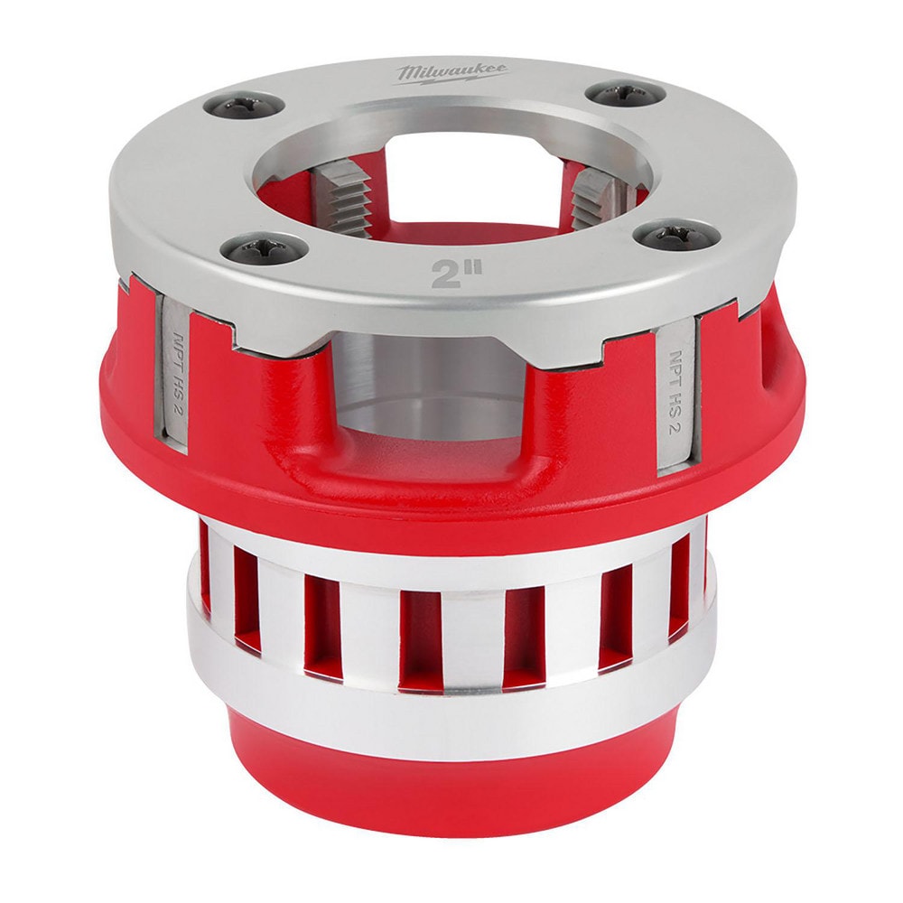 Milwaukee Tool 48-36-1012 Pipe Threader Die Heads; For Pipe Size: 2 in ; Thread Type: NPT ; Thread Direction: Right Hand; Left Hand ; Material: Aluminum ; Opening Type: Manual Image