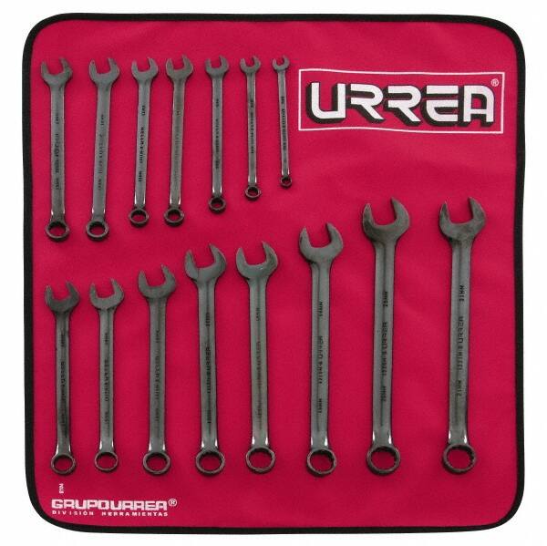 Combination Wrench Set: 15 Pc, Inch