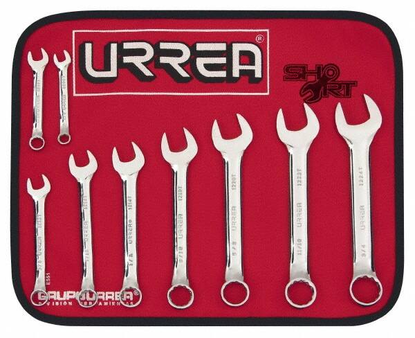 Combination Wrench Set: 9 Pc, Inch