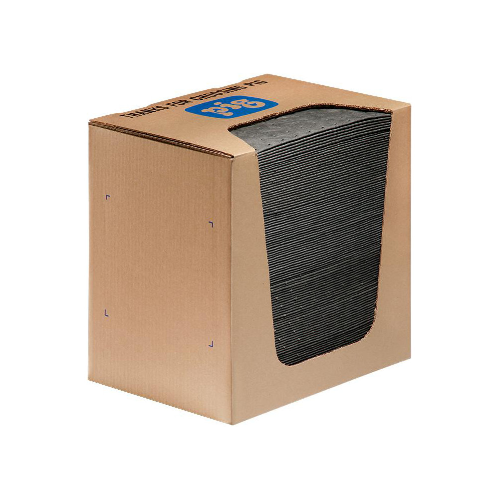 Sorbent Pad: For Universal Use, Heavy Weight, 13" Long, 10" Wide, 10 gal