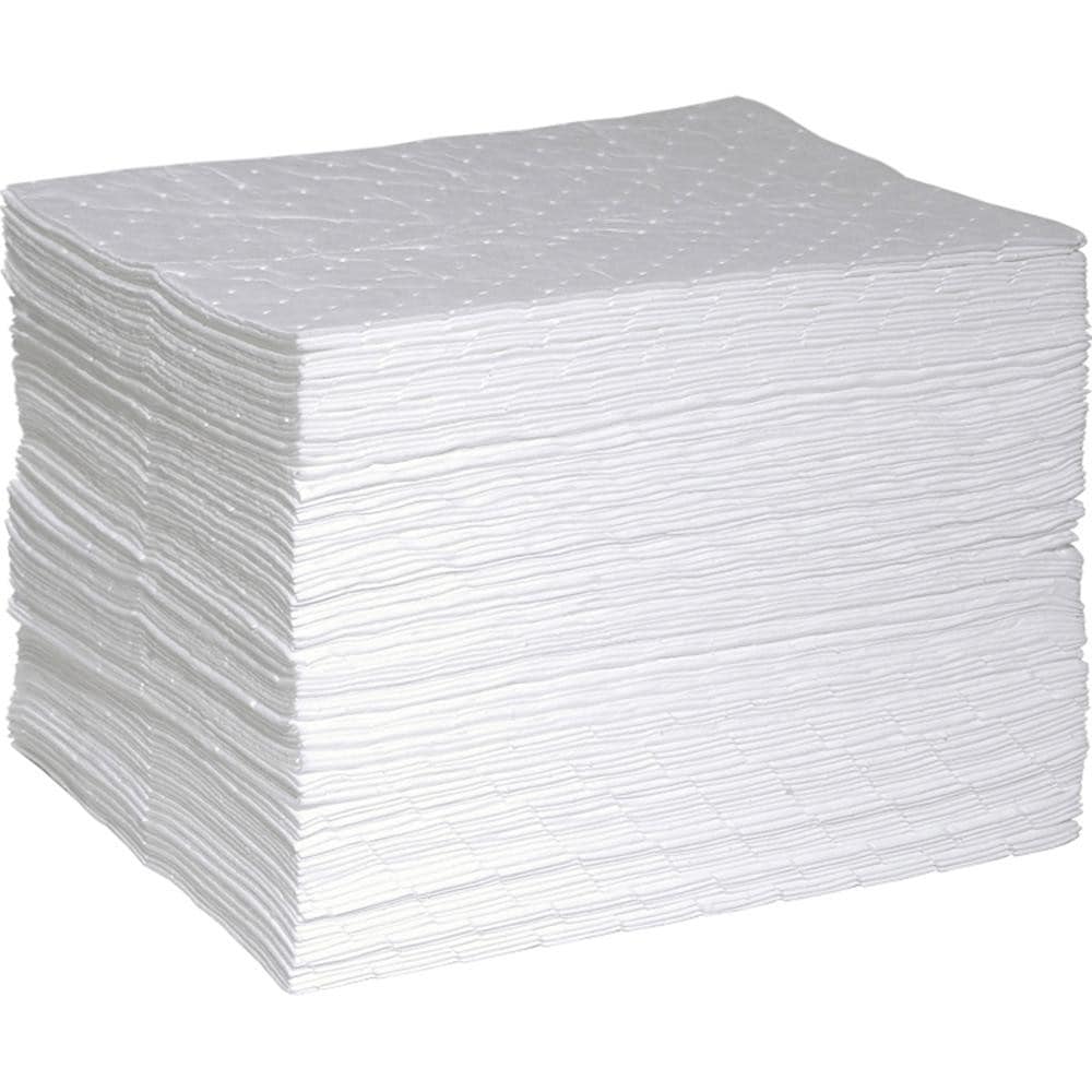 Pads, Rolls & Mats; Product Type: Pad ; Application: Oil Only ; Overall Length (Inch): 15in ; Width (Decimal Inch - 4 Decimals): 19.0000 ; Material: Polypropylene ; Fluids Absorbed: Oil; Fuel; Oil Based Liquids