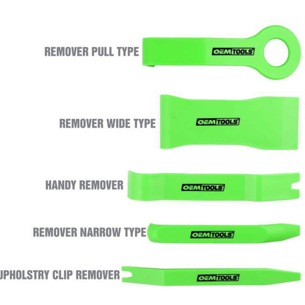 Automotive Hand Tools & Sets; Tool Type: Trim Fastener & Molding Removal Tool Kit ; Color: High-Visibility Lime ; Material: Nylon; Plastic ; Includes: Pull Type Remover; Wide Type Remover; Handy Remover; Narrow Type Remover; Upholstery Remover